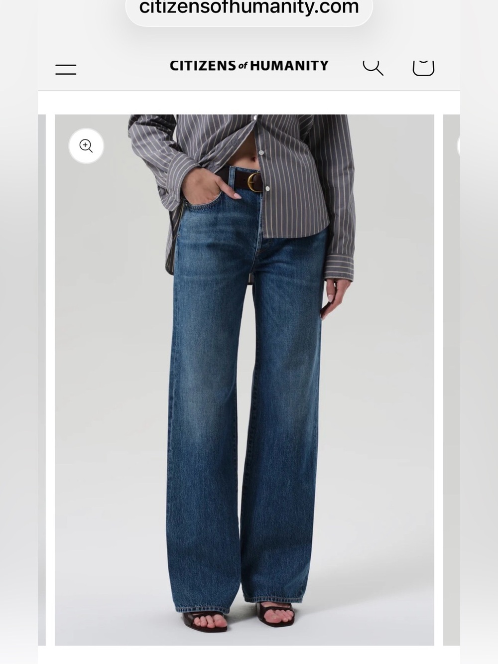 Citizens of Humanity Annina Wide Straight Leg Jeans